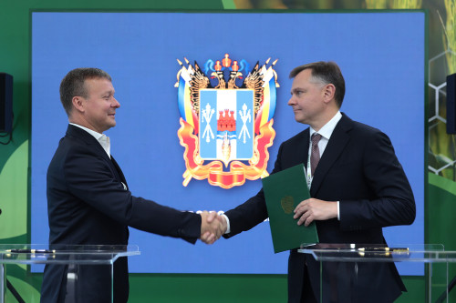 Slusar and apple trees