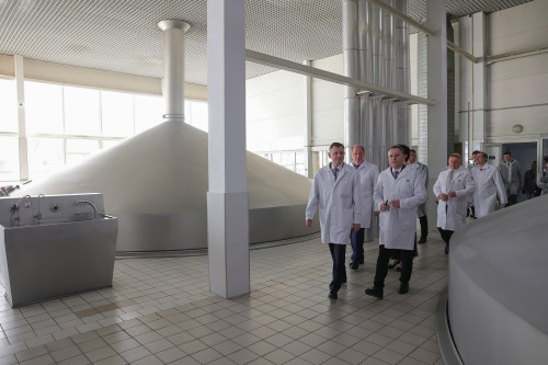 Slusar come to Baltica plant